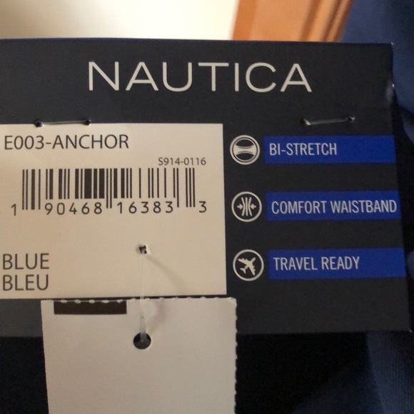 Nautical dress pants 34” x 32”, navy blue, new - Picture 4 of 4